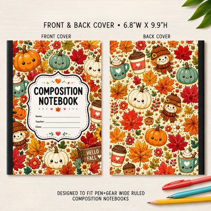 COMPOSITION NOTEBOOK VINYL - ASSORTED PATTERNS
