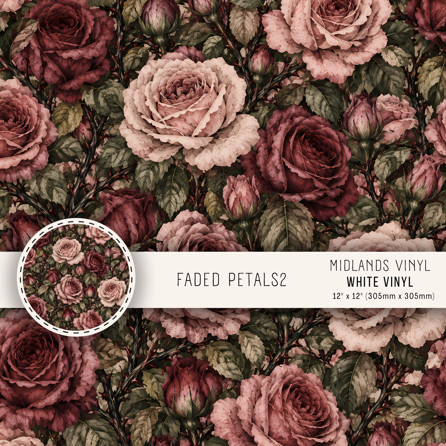 FADED PETALS COLLECTION - ASSORTED PATTERNS/SIZES