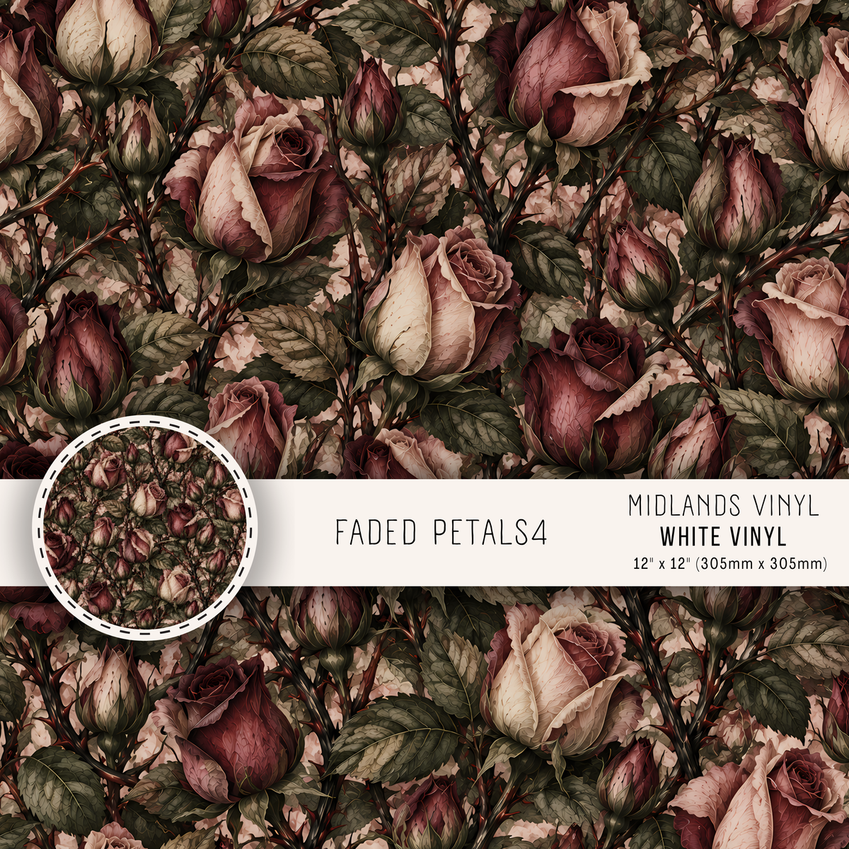 FADED PETALS COLLECTION - ASSORTED PATTERNS/SIZES
