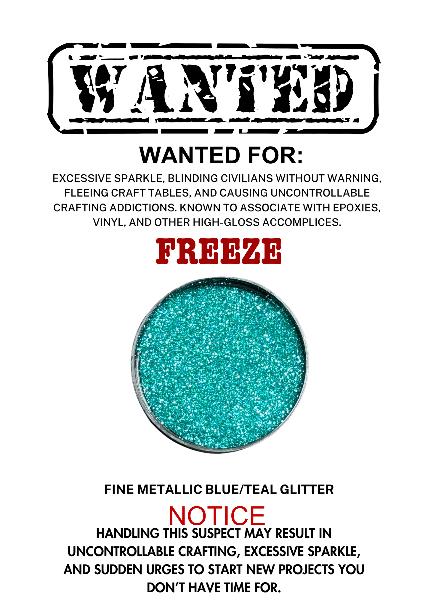 Freeze – Blue/Teal Metallic Fine