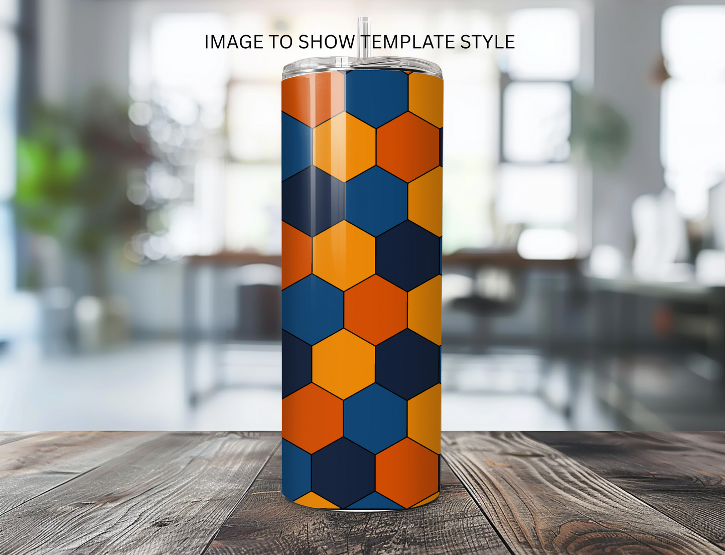 FULL HONEYCOMB TEMPLATE TUMBLER -READ DESCRIPTION