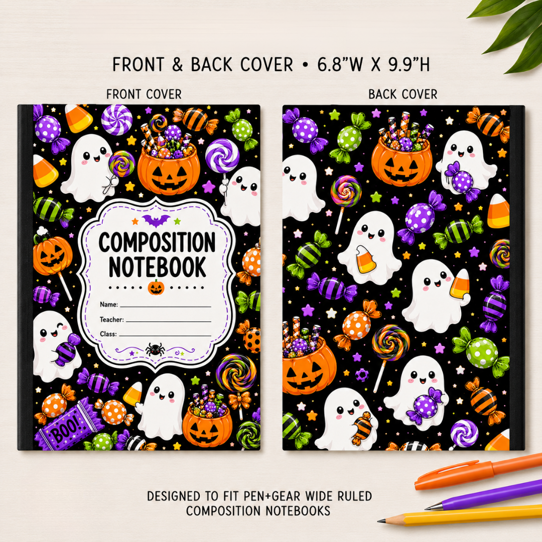COMPOSITION NOTEBOOK VINYL - ASSORTED PATTERNS