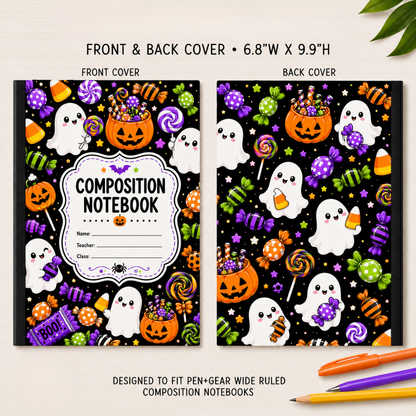 COMPOSITION NOTEBOOK VINYL - ASSORTED PATTERNS