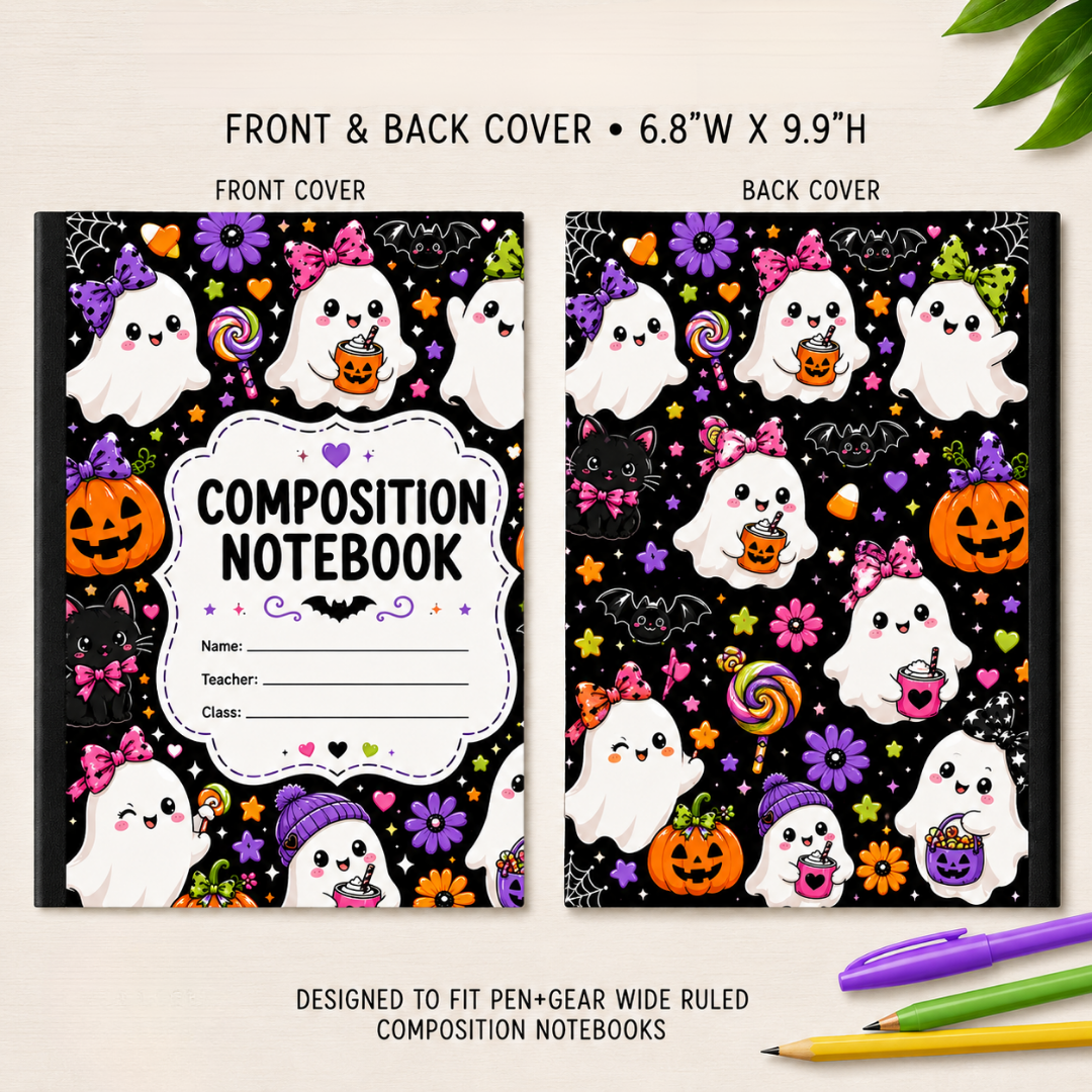 COMPOSITION NOTEBOOK VINYL - ASSORTED PATTERNS