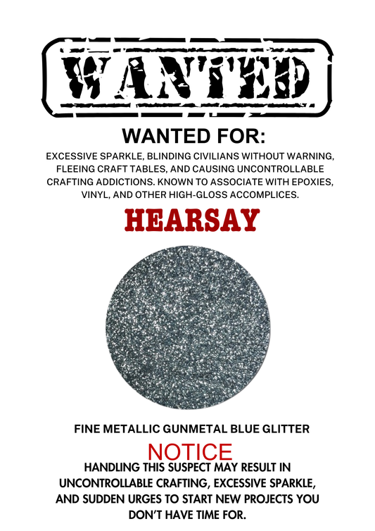 Hearsay – Gunmetal Blue Metallic Fine