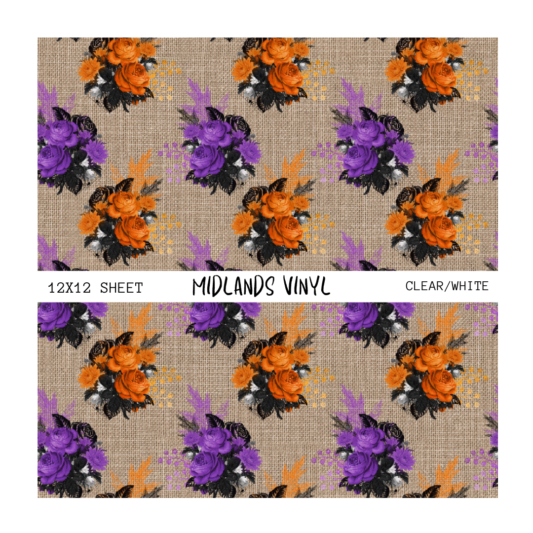 HALLOWEEN FLORAL - ASSORTED PATTERNS