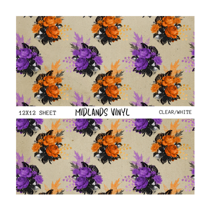 HALLOWEEN FLORAL - ASSORTED PATTERNS