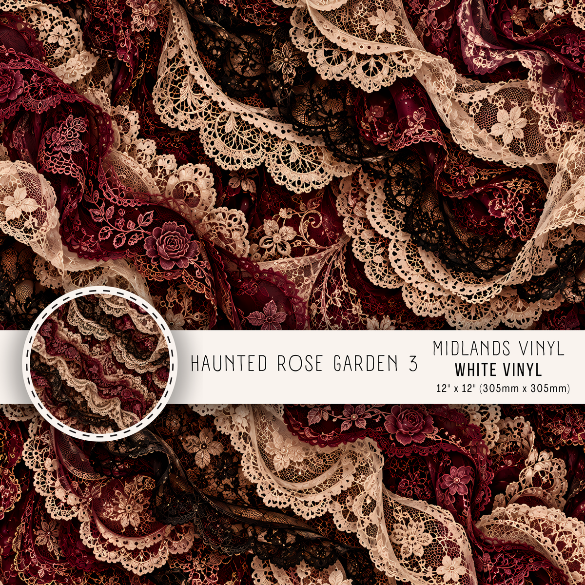 HAUNTED ROSE GARDEN COLLECTION - ASSORTED SIZES/PATTERNS