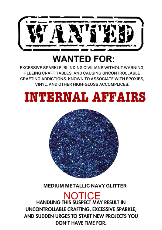 Internal Affairs – Navy Blue Metallic Medium Cut