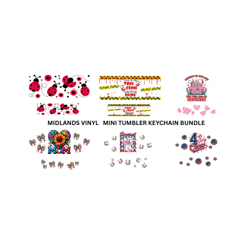 MINI Tumbler Keychain wrap bundle