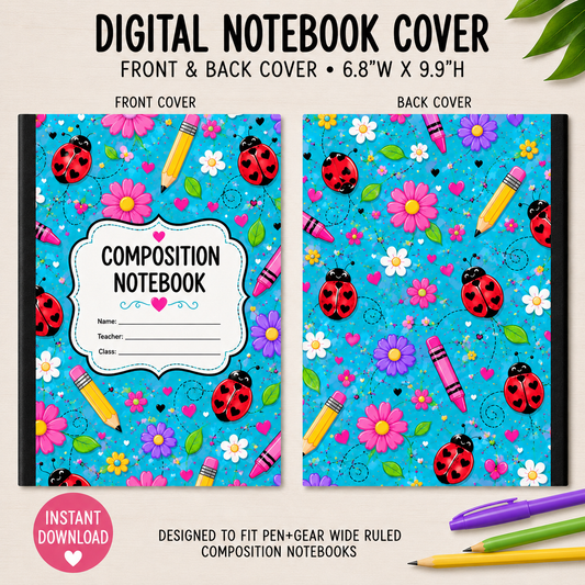 LADYBUGS - DIGITAL NOTEBOOK COVER