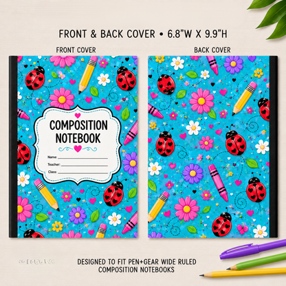 COMPOSITION NOTEBOOK VINYL - ASSORTED PATTERNS