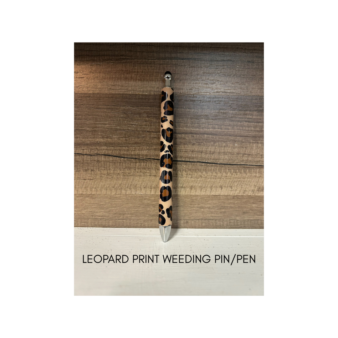 LEOPARD PRINT WEEDING PIN (INK REFILL INCLUDED)
