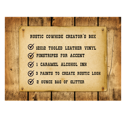 🤎 Rustic Cowhide Creator’s Box 🤎 PRE-ORDER UNTIL 12/20/25