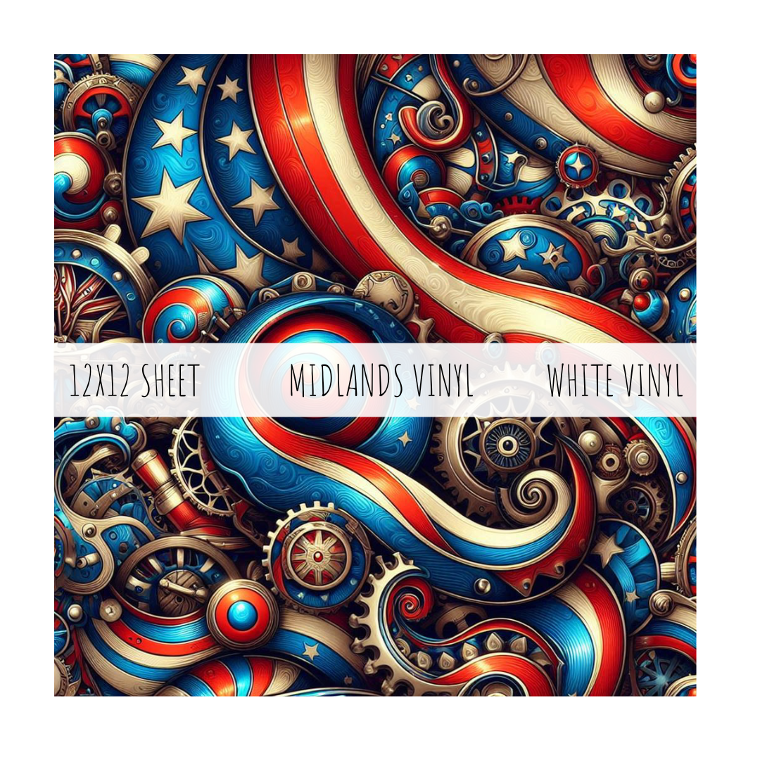MCC PATRIOTIC STEAMPUNK - DIGITAL COLLECTION - ASSORTED PATTERNS