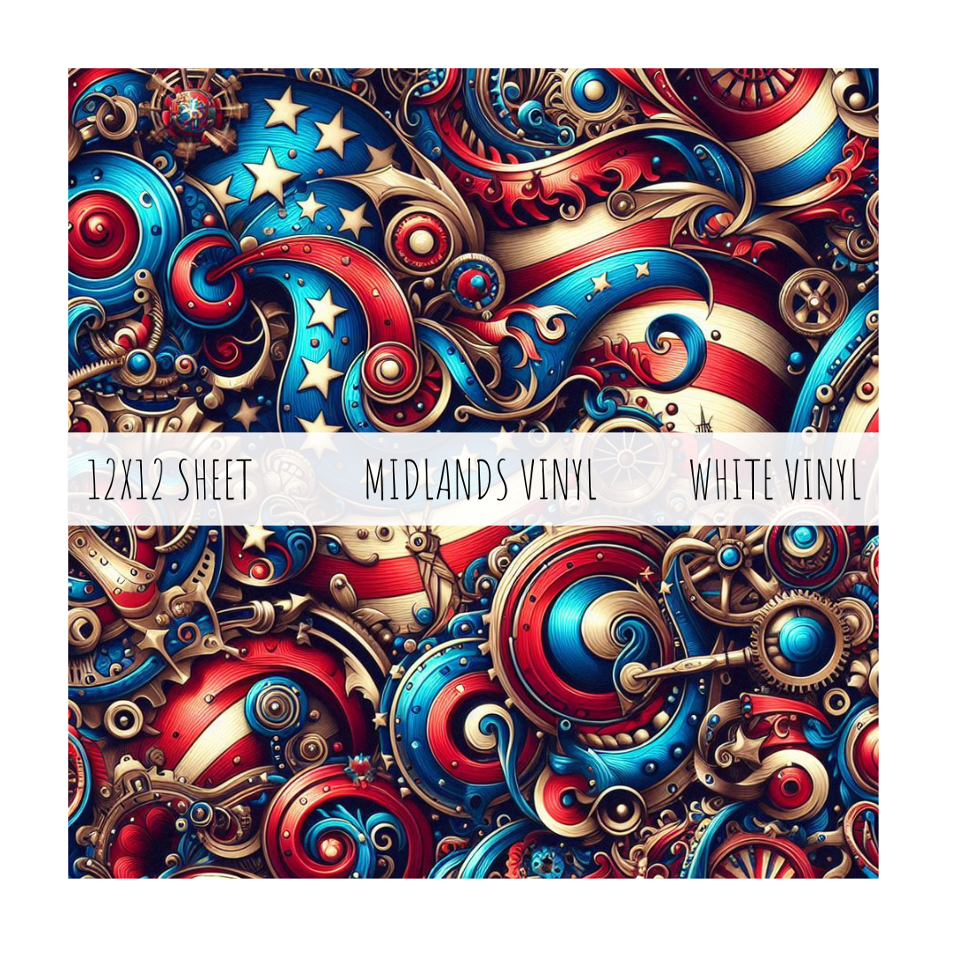 MCC PATRIOTIC STEAMPUNK - DIGITAL COLLECTION - ASSORTED PATTERNS