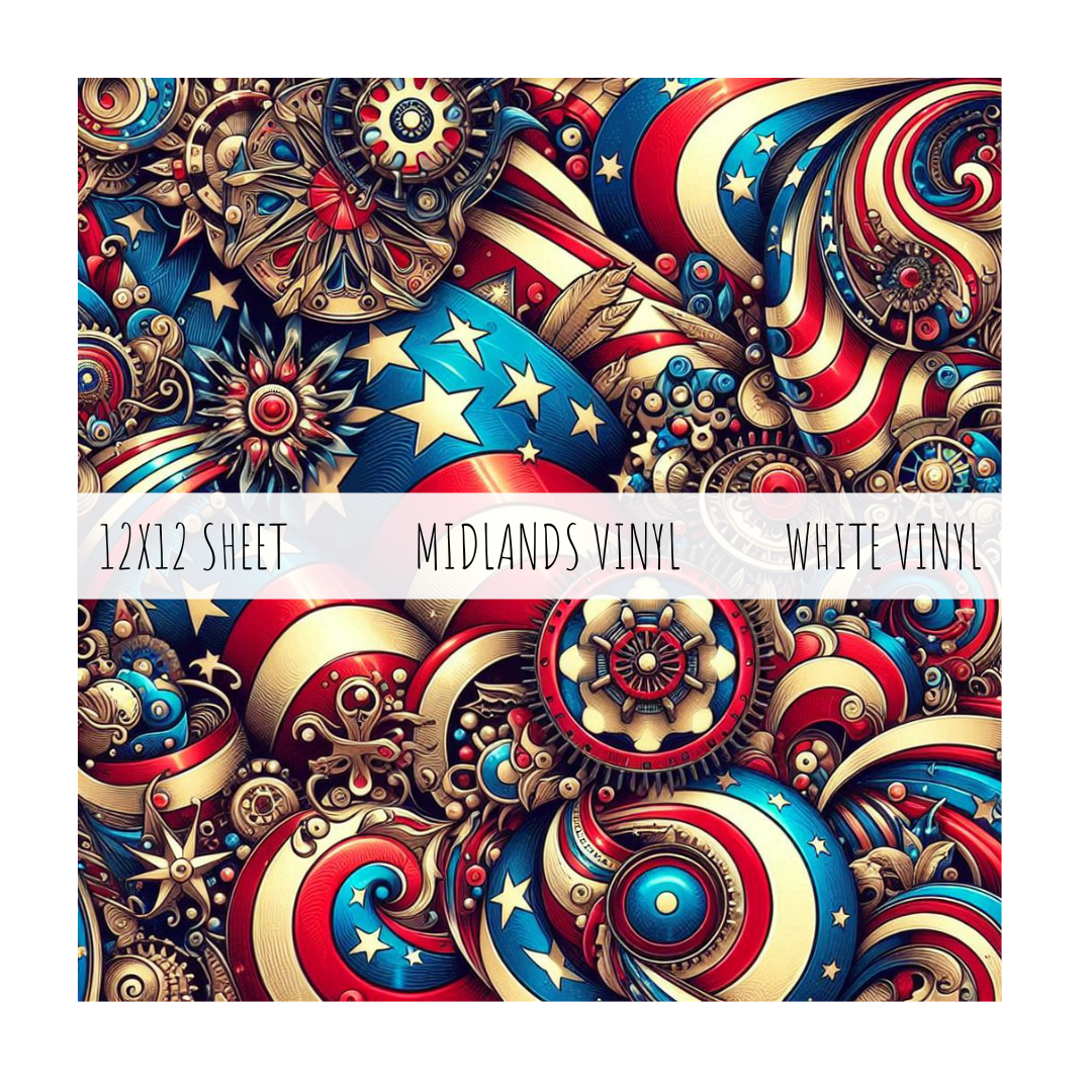 MCC PATRIOTIC STEAMPUNK - DIGITAL COLLECTION - ASSORTED PATTERNS