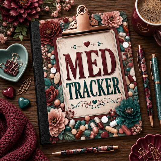 MED TRACKER COMPOSITION NOTEBOOK