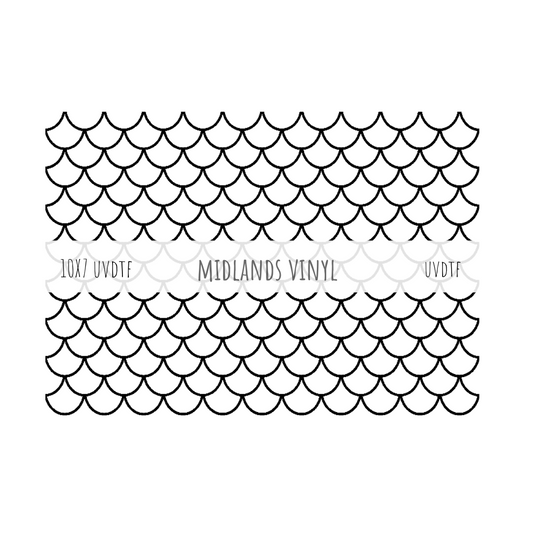 MERMAIN TAIL (SCALES) UVDTF ELEMENT SHEET 10X7
