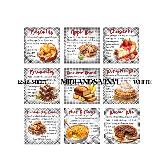 Baking Recipes Bundle Coaster Set