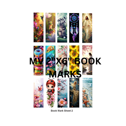 BOOKMARKS 2"X 6" ***PREORDER*****