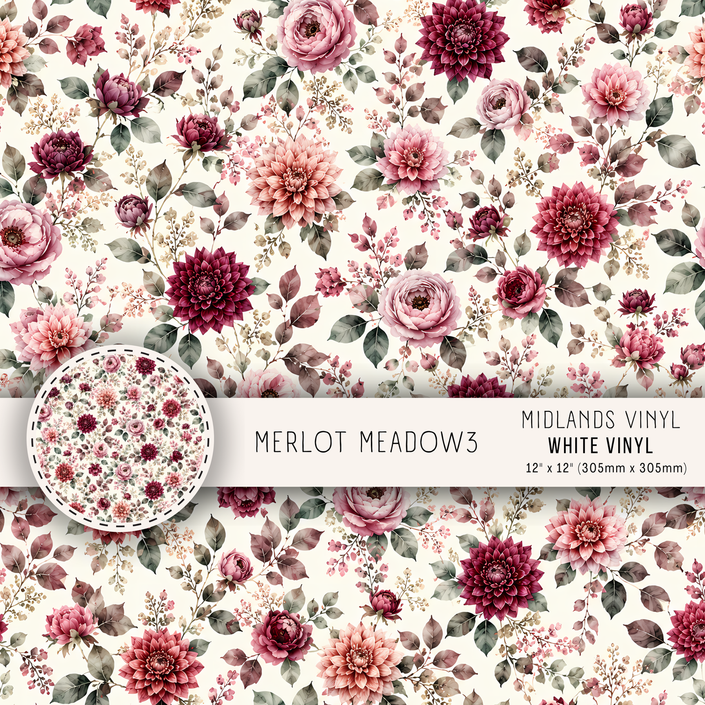 MERLOT MEADOW - ASSORTED SIZES/PATTERNS