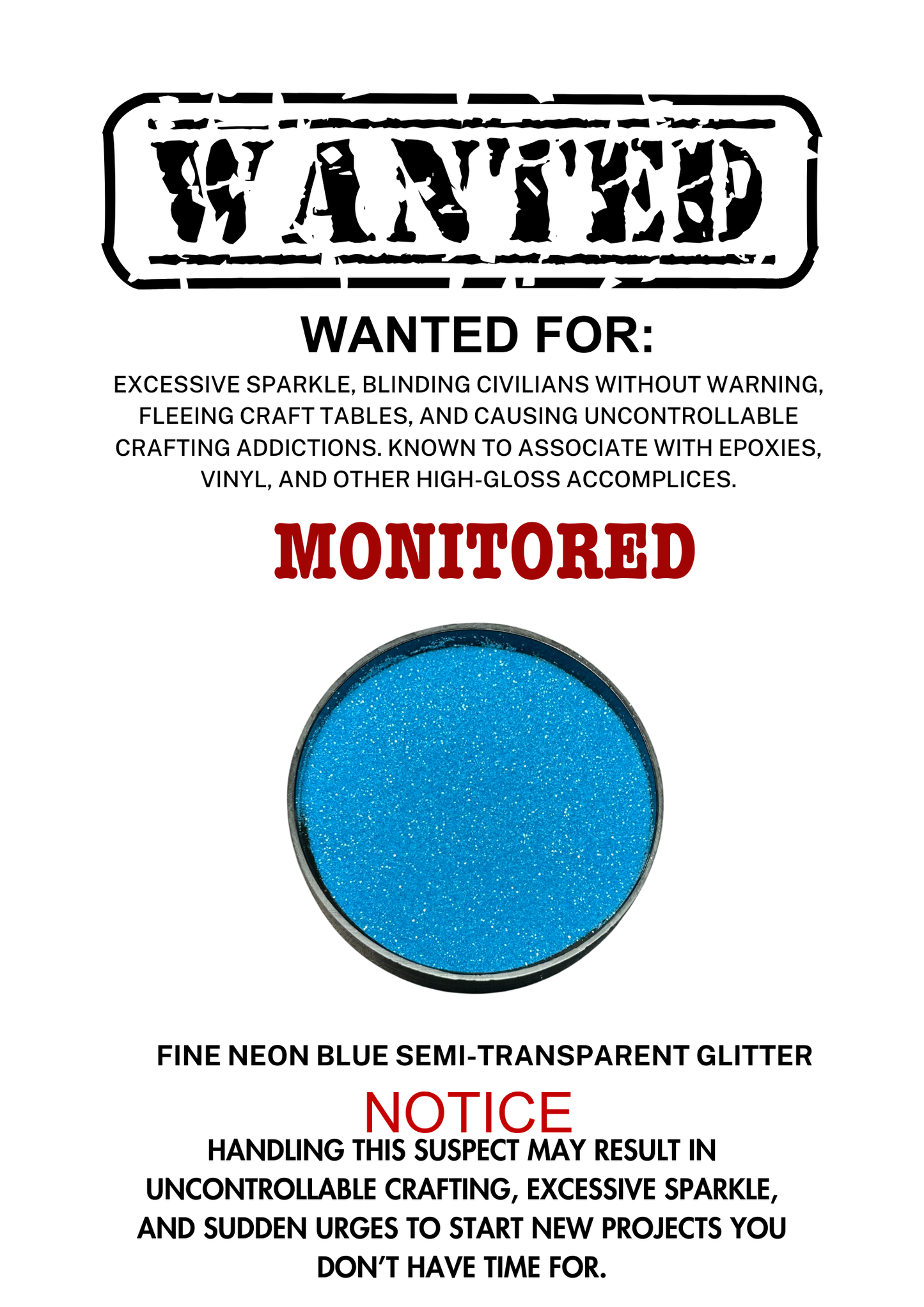 Monitored – Neon Blue Fine