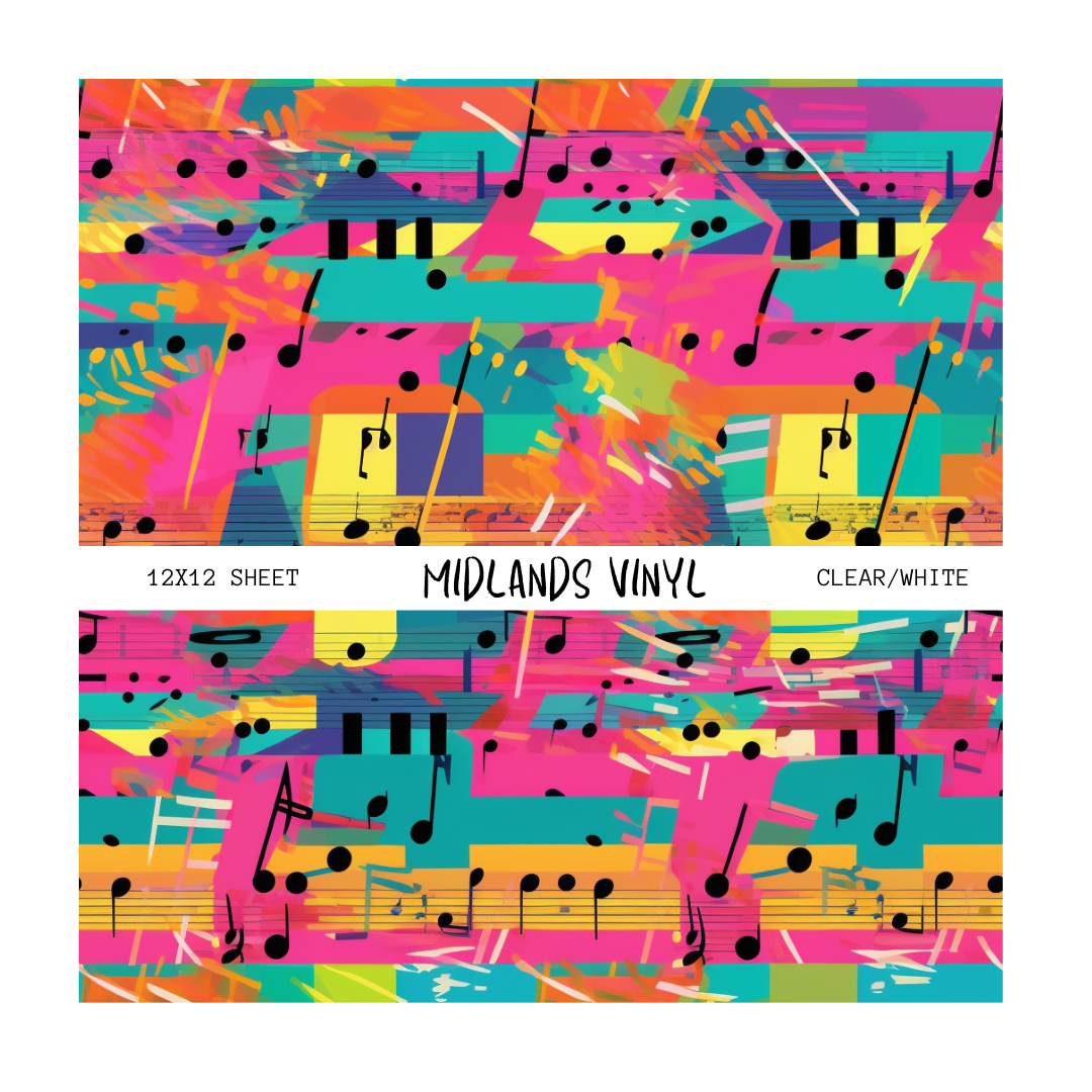 MUSICAL NOTE - ASSORTED PATTERNS