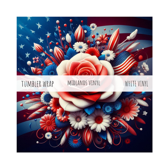 MV AMERICAN FLOWER - TUMBLER WRAP