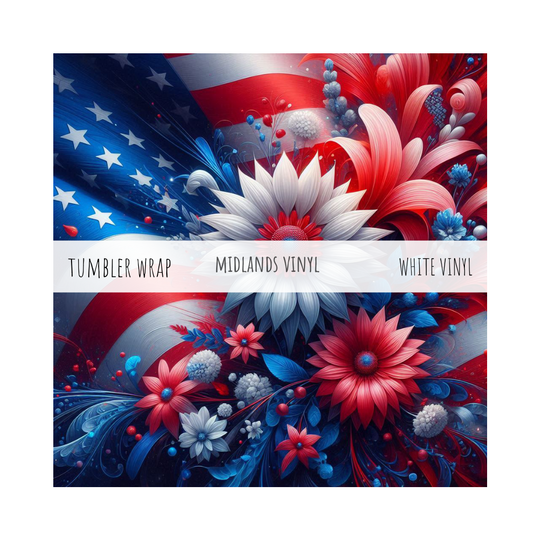 MV AMERICAN FLOWER2 - TUMBLER WRAP