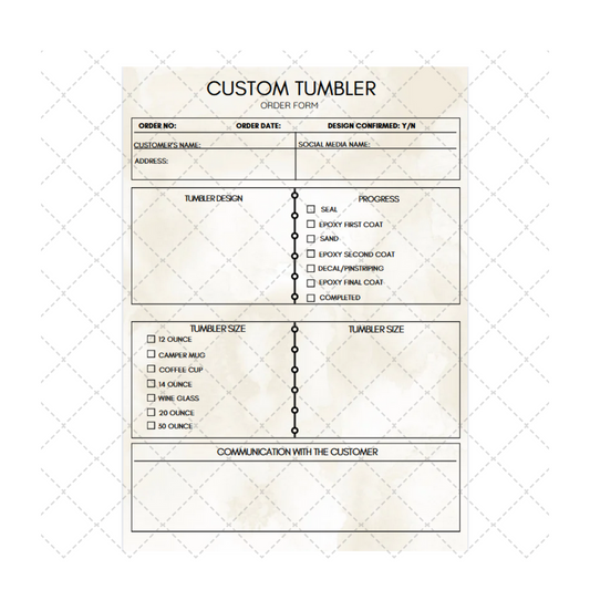 CUSTOM TUMBLER ORDER FORM (PDF FILE)