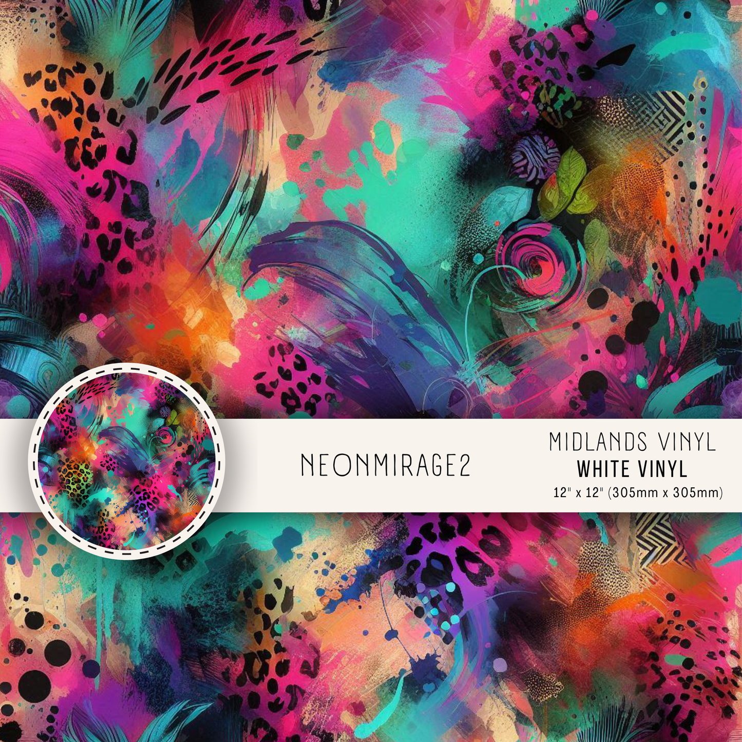 NEON MIRAGE COLLECTION - ASSORTED SIZES/PATTERNS