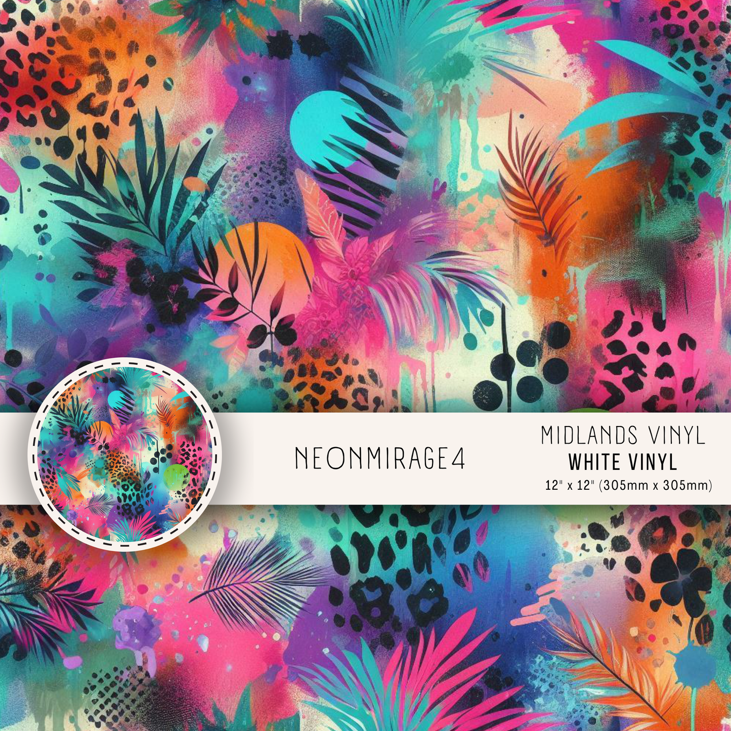 NEON MIRAGE COLLECTION - ASSORTED SIZES/PATTERNS
