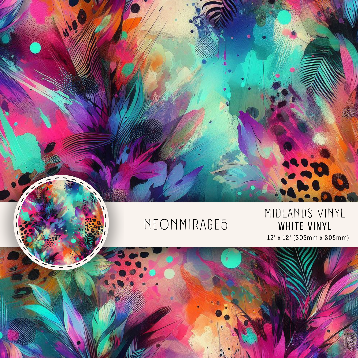NEON MIRAGE COLLECTION - ASSORTED SIZES/PATTERNS