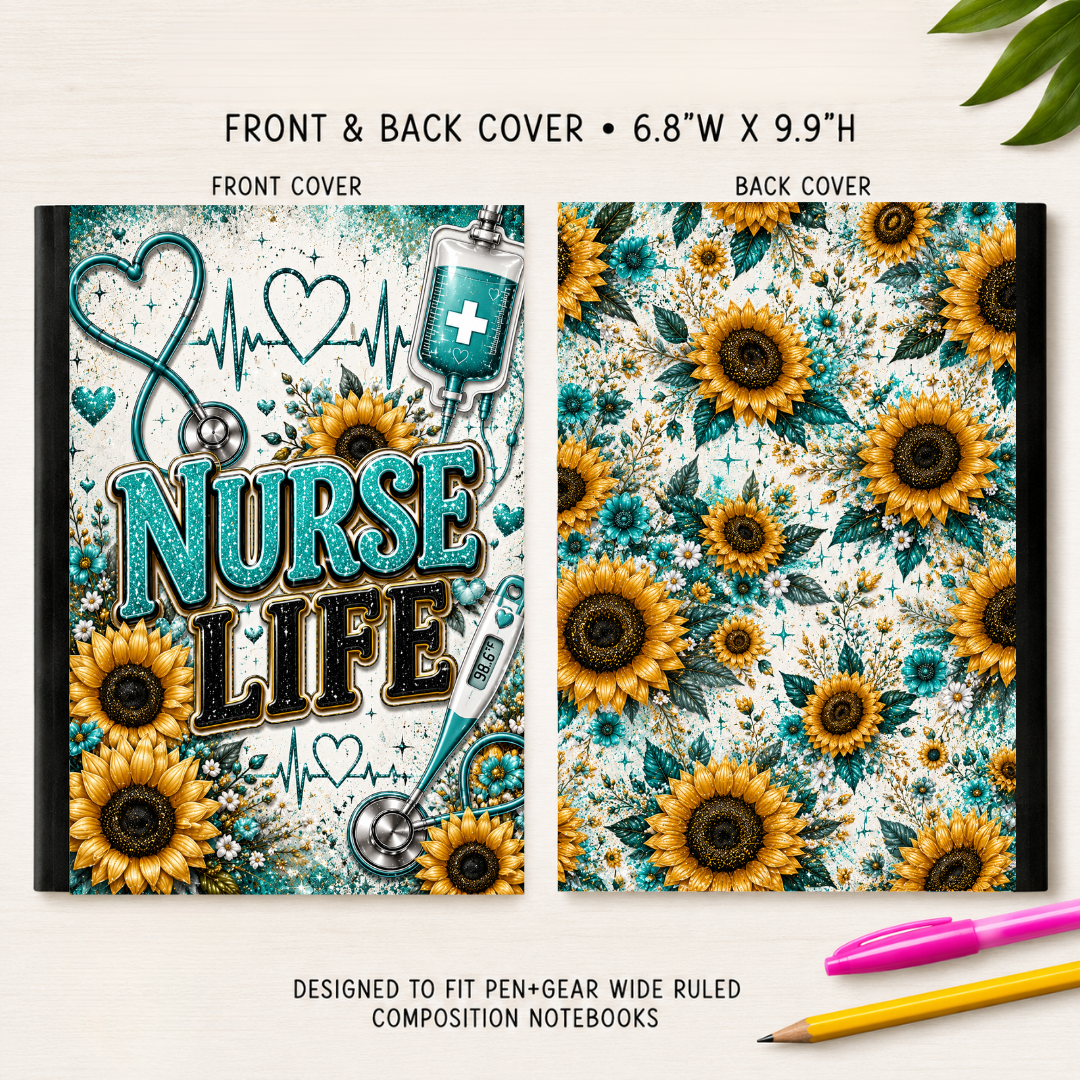 NURSE LIFE COMPOSITION NOTEBOOK VINYL