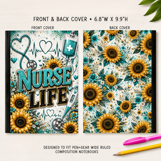NURSE LIFE COMPOSITION NOTEBOOK VINYL