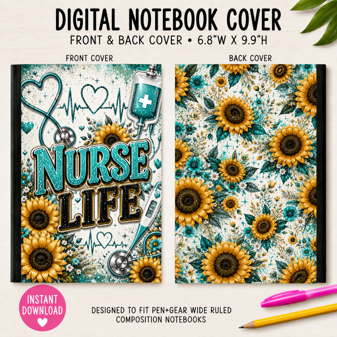 NURSE LIFE - DIGITAL NOTEBOOK COVERS