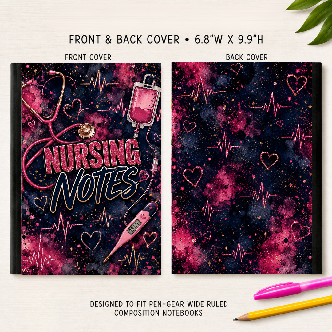 NURSING NOTES COMPOSITION NOTEBOOK VINYL
