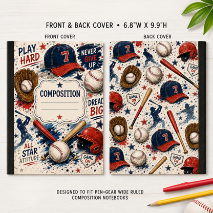 COMPOSITION NOTEBOOK VINYL - ASSORTED PATTERNS