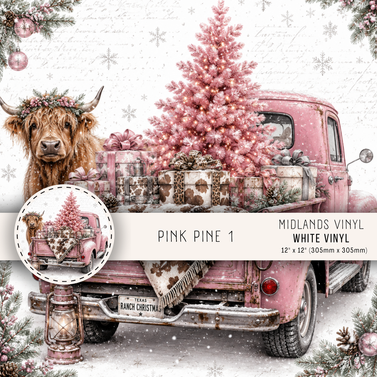 PINK PINE COLLECTION - ASSORTED PATTERNS/SIZES