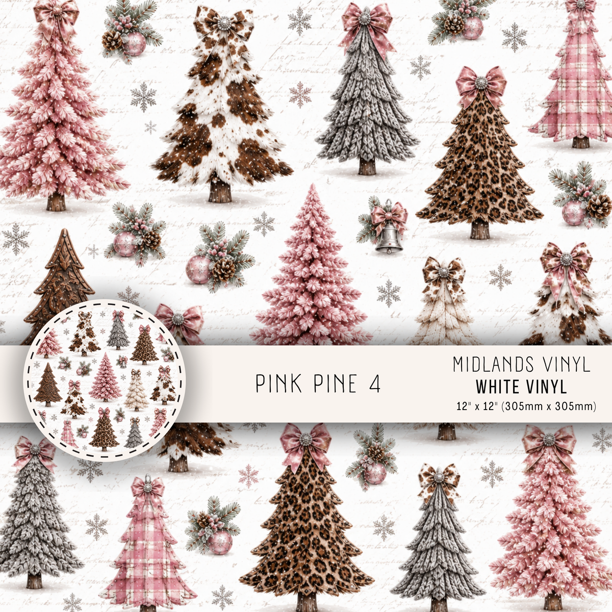 PINK PINE COLLECTION - ASSORTED PATTERNS/SIZES