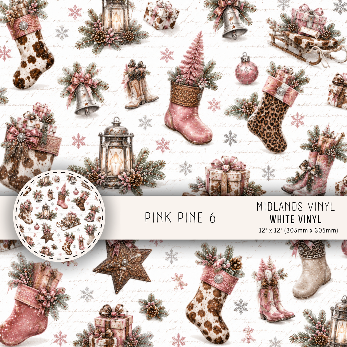 PINK PINE COLLECTION - ASSORTED PATTERNS/SIZES