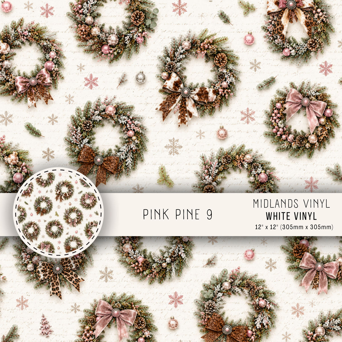 PINK PINE COLLECTION - ASSORTED PATTERNS/SIZES