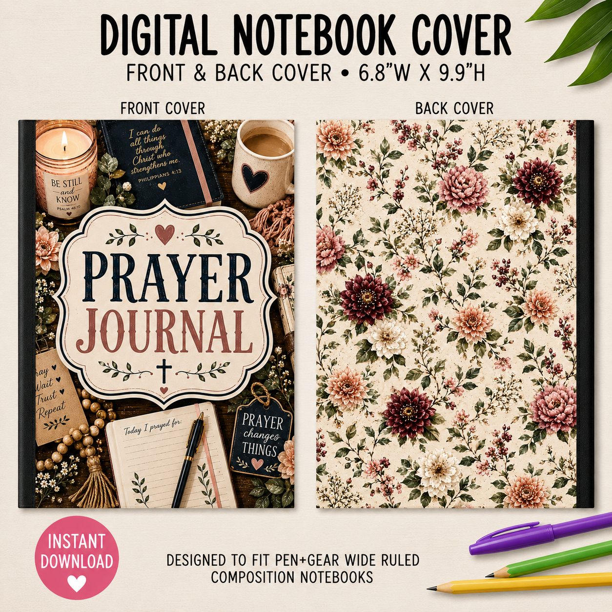 PRAYER 1 - DIGITAL NOTEBOOK COVERS