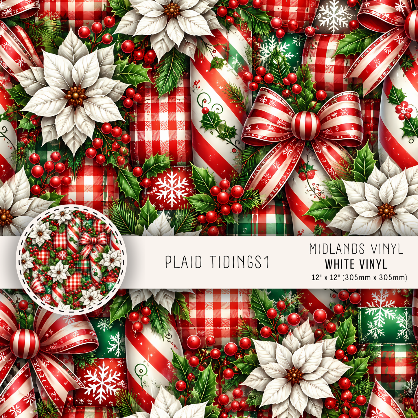 PLAID TIDINGS - ASSORTED SIZES/PATTERNS