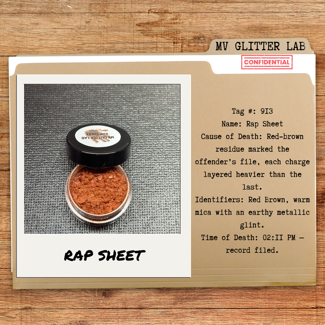 RAP SHEET - TAG #913