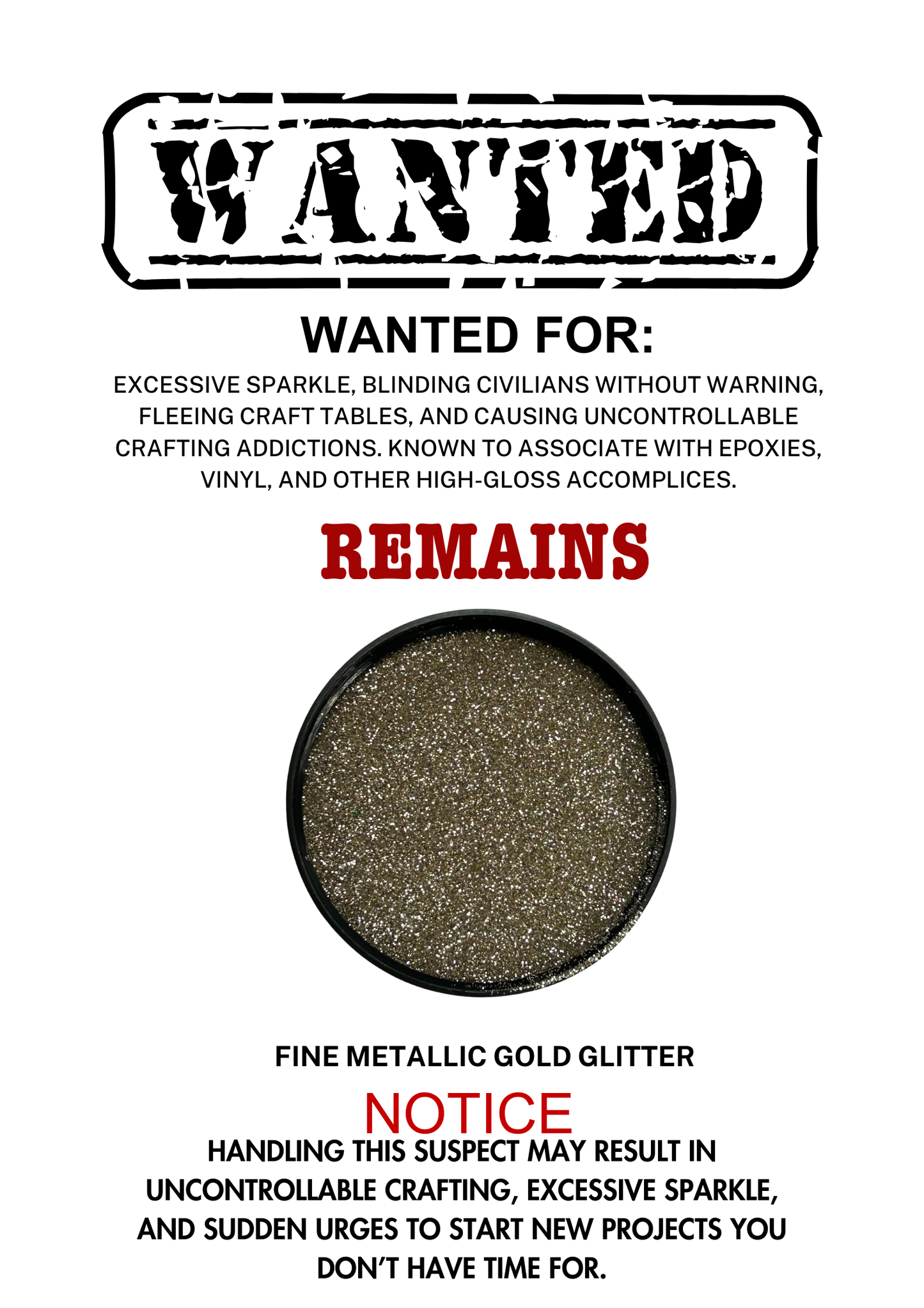 Remains – Pale Gold Metallic Fine Cut