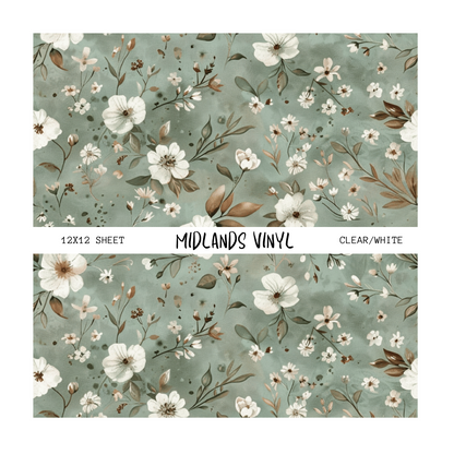 SAGE GREEN FLORAL - ASSORTED PATTERNS