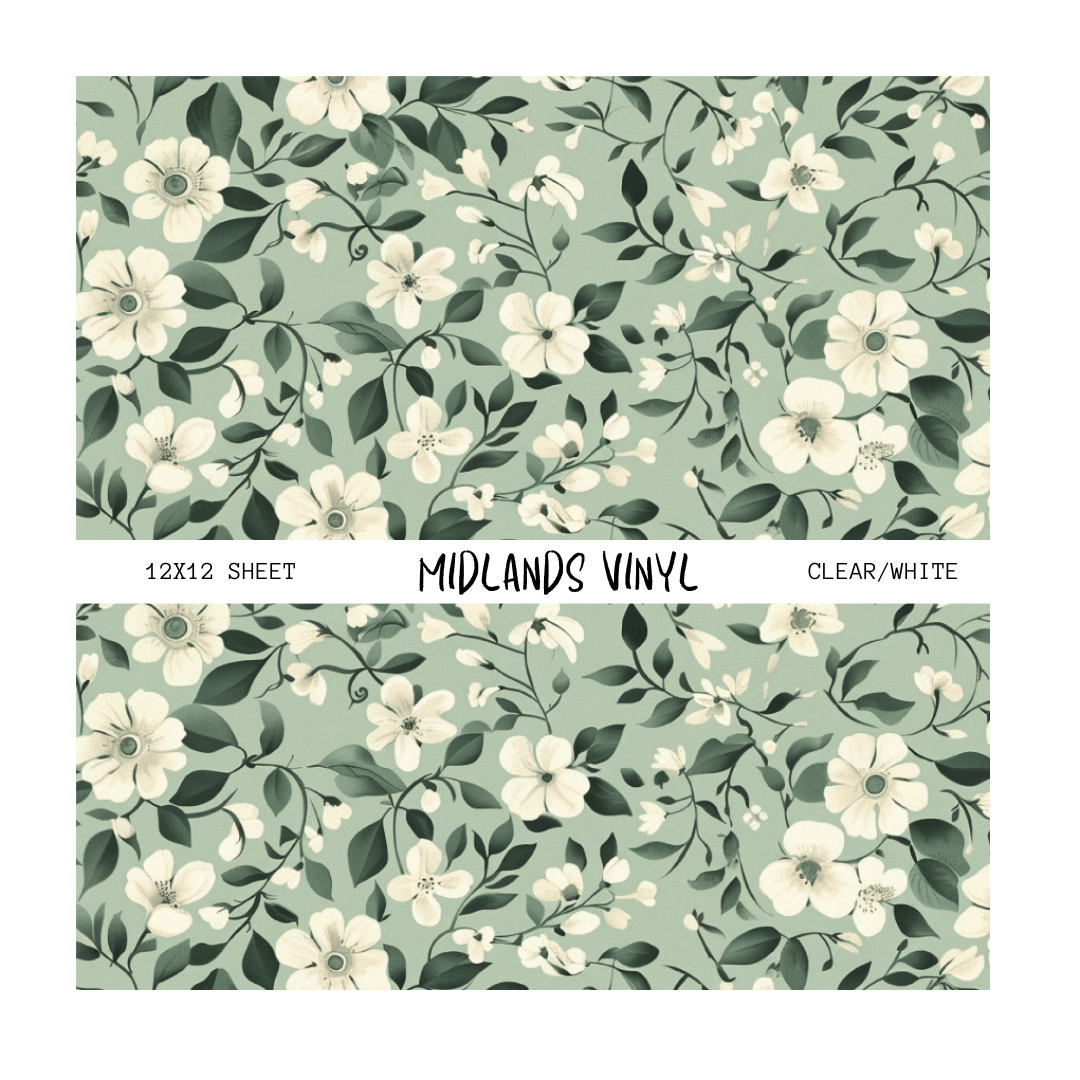 SAGE GREEN FLORAL - ASSORTED PATTERNS