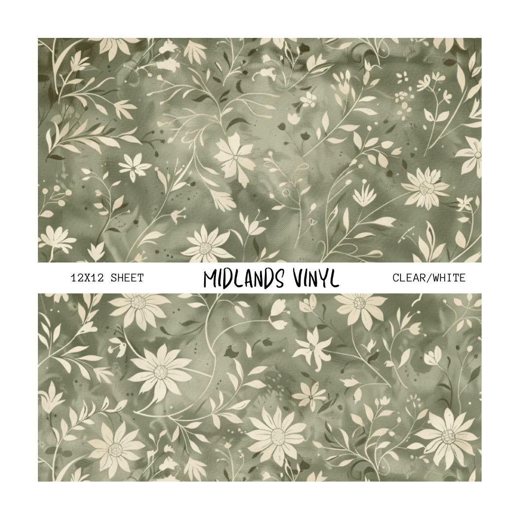 SAGE GREEN FLORAL - ASSORTED PATTERNS